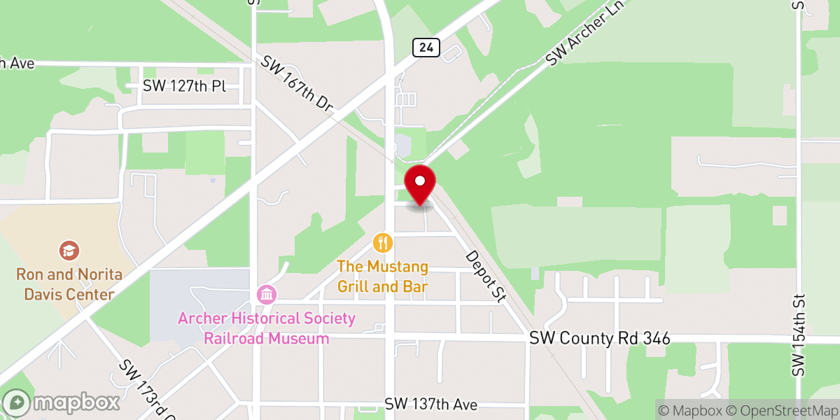 Map showing location of Word of Faith Deliverance Church
