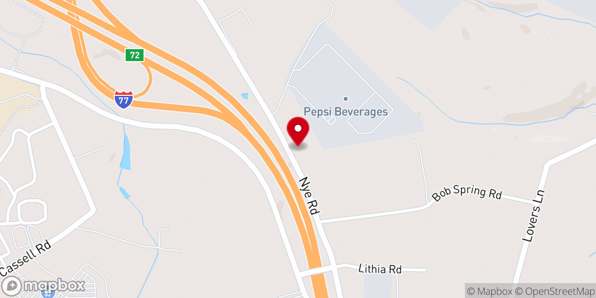 Map showing location of Wytheville's Smallest Church