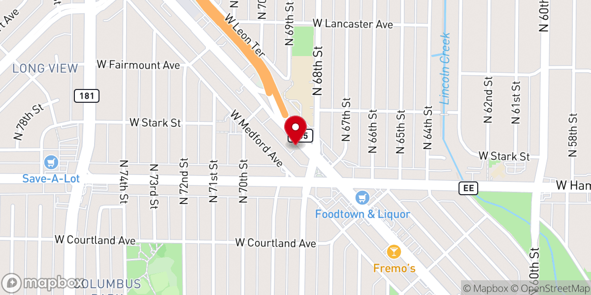 Map showing location of Yeshua Fellowship Church