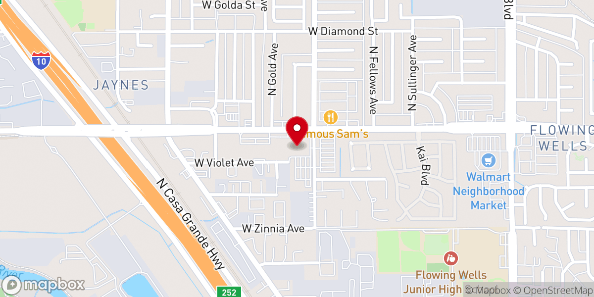Map showing location of Zion City Flowing Well